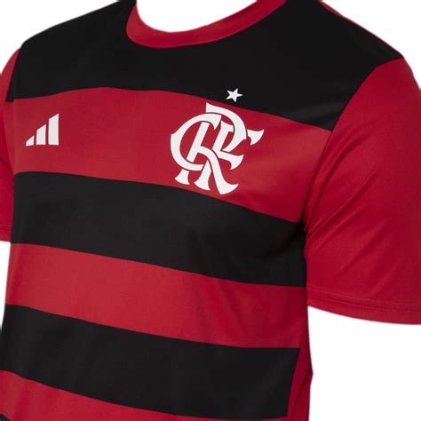 manto flamengo fan jogo 1 adidas 2024 - escudo Flamengo fan 1